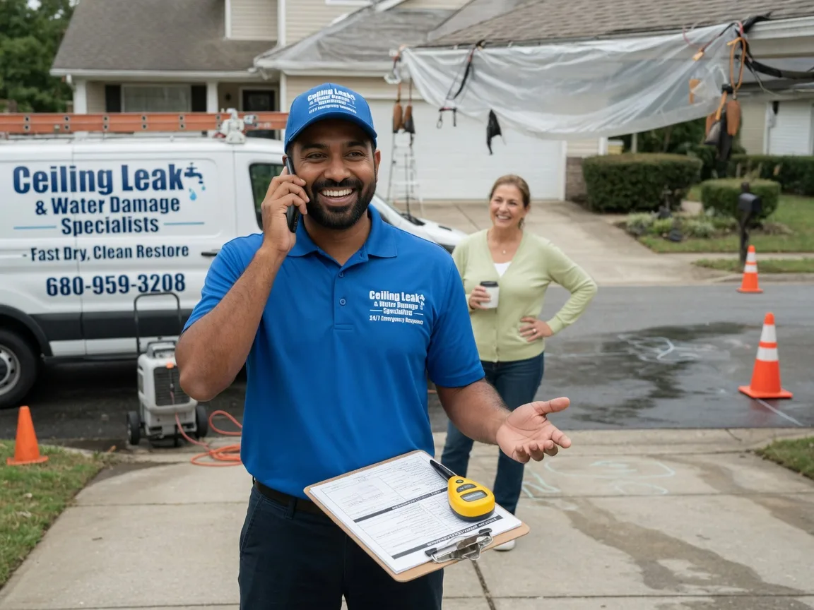 Ceiling Leak Cleanup Grandfield, OK FAQs